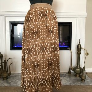 Long Pleated Honey Skirt - Size S